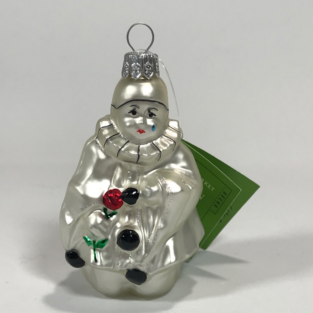 NWT Clown with Rose Ornament Polland